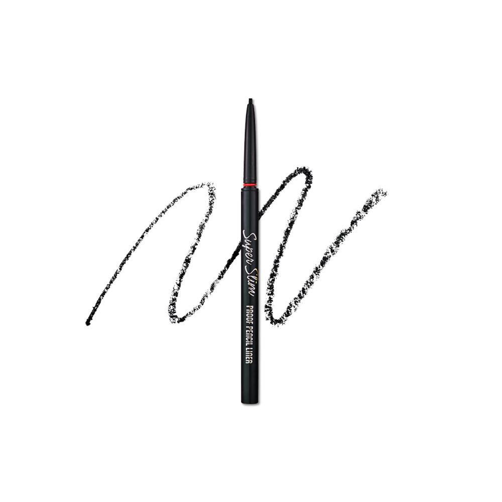 [Etudehouse] Super Slim Proof Pencil Liner -01 Black - Seoul Glow Box