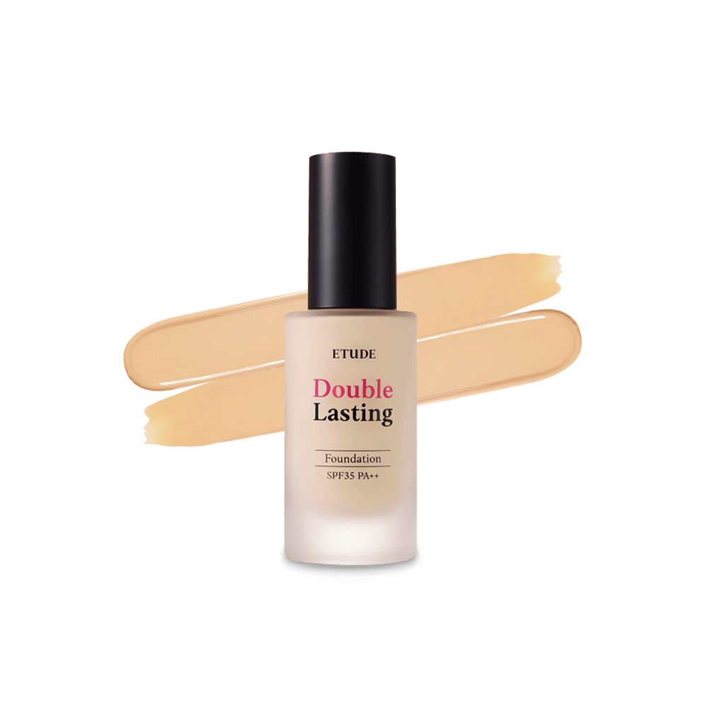 [Etudehouse] Double Lasting Foundation 30g -No.23W1 Honey Sand - Seoul Glow Box