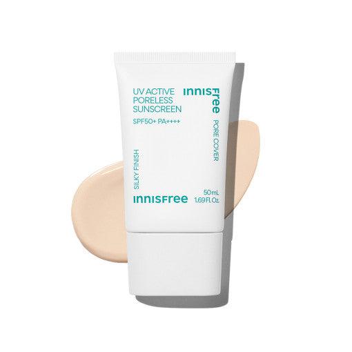 [Innisfree] UV Active Poreless Sunscreen 50ml - Seoul Glow Box