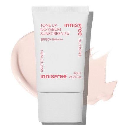 [Innisfree] Tone Up No Sebum Sunscreen SPF50+ PA++++ 50ml - Seoul Glow Box