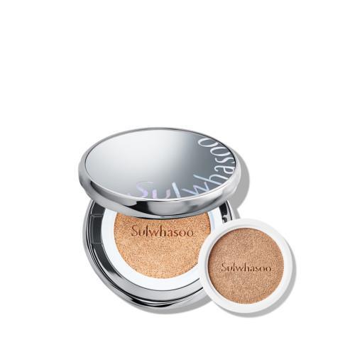 [Sulwhasoo] The New Perfecting Cushion SPF 50+/PA+++ 15g*2 - 11C1 Cool Porcelain - Seoul Glow Box